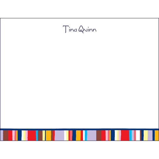 Cabana Stripes Empire Correspondence Card